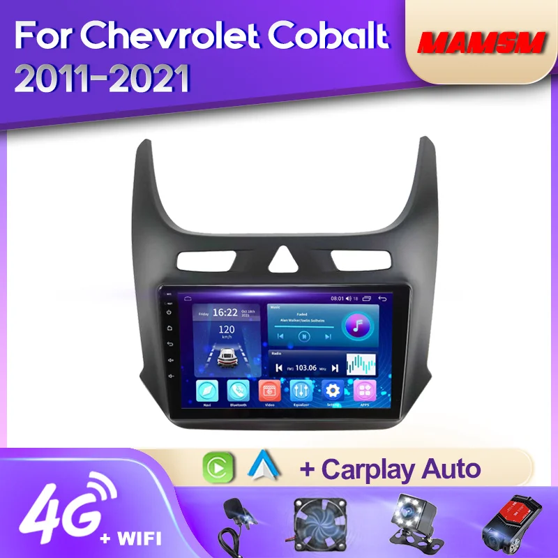 

MAMSM Android 12 Car Radio For Chevrolet Cobalt 2 2011 - 2018 Multimedia Video Player GPS Carplay Autoradio Stereo 2K QLED DSP