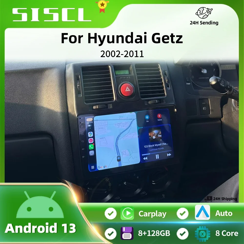 

Android 16 Radio For Hyundai Getz 2002-2011 Car Intelligent Systems Carplay GPS Video 2din Stereo Multimedia Screen 4G Wifi BT