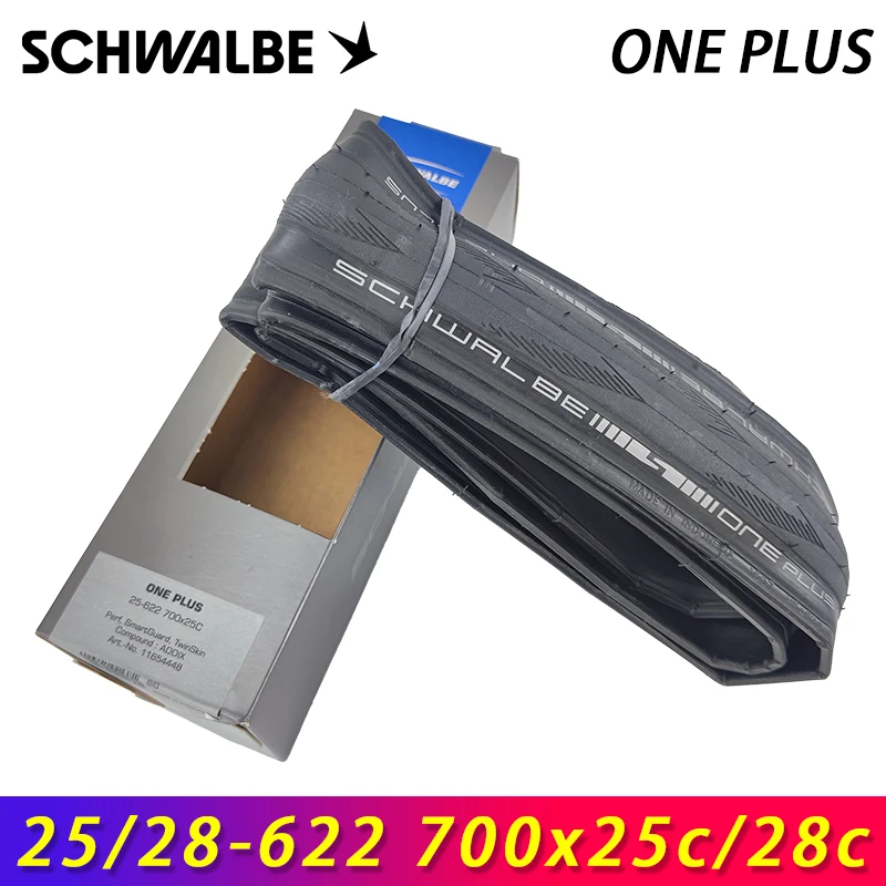 SCHWALBE Original ONE PLUS 700x25c 700x28c Black Folding Tire for Road Bike Training City Commuting Bicycle Tire Cycling Parts