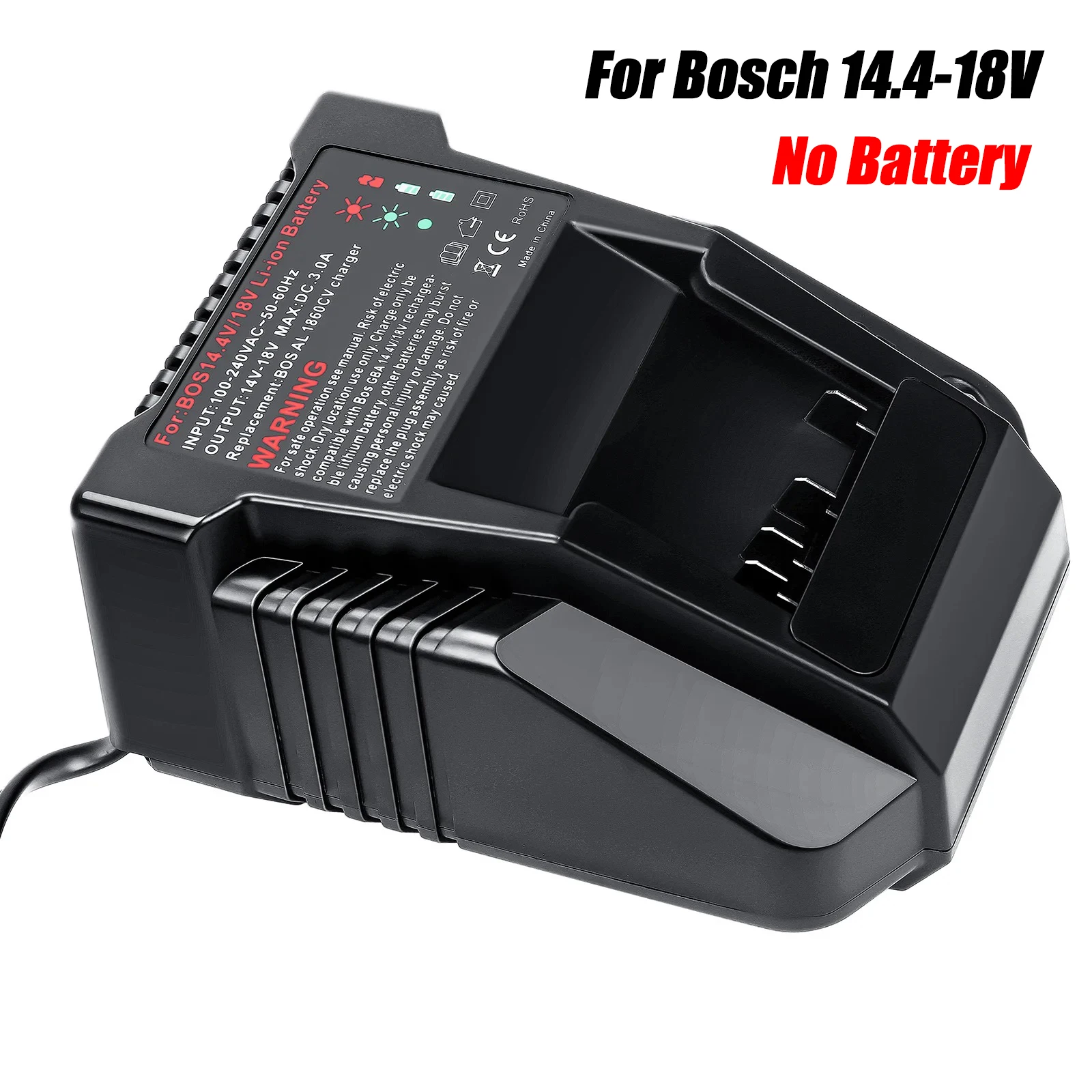 For Bosch 14.4-18V Li-ion Battery Charger BAT614 BAT609 BAT618G BAT619 BAT621 BAT620 Rechargeable Battery Charger 1018K 3A