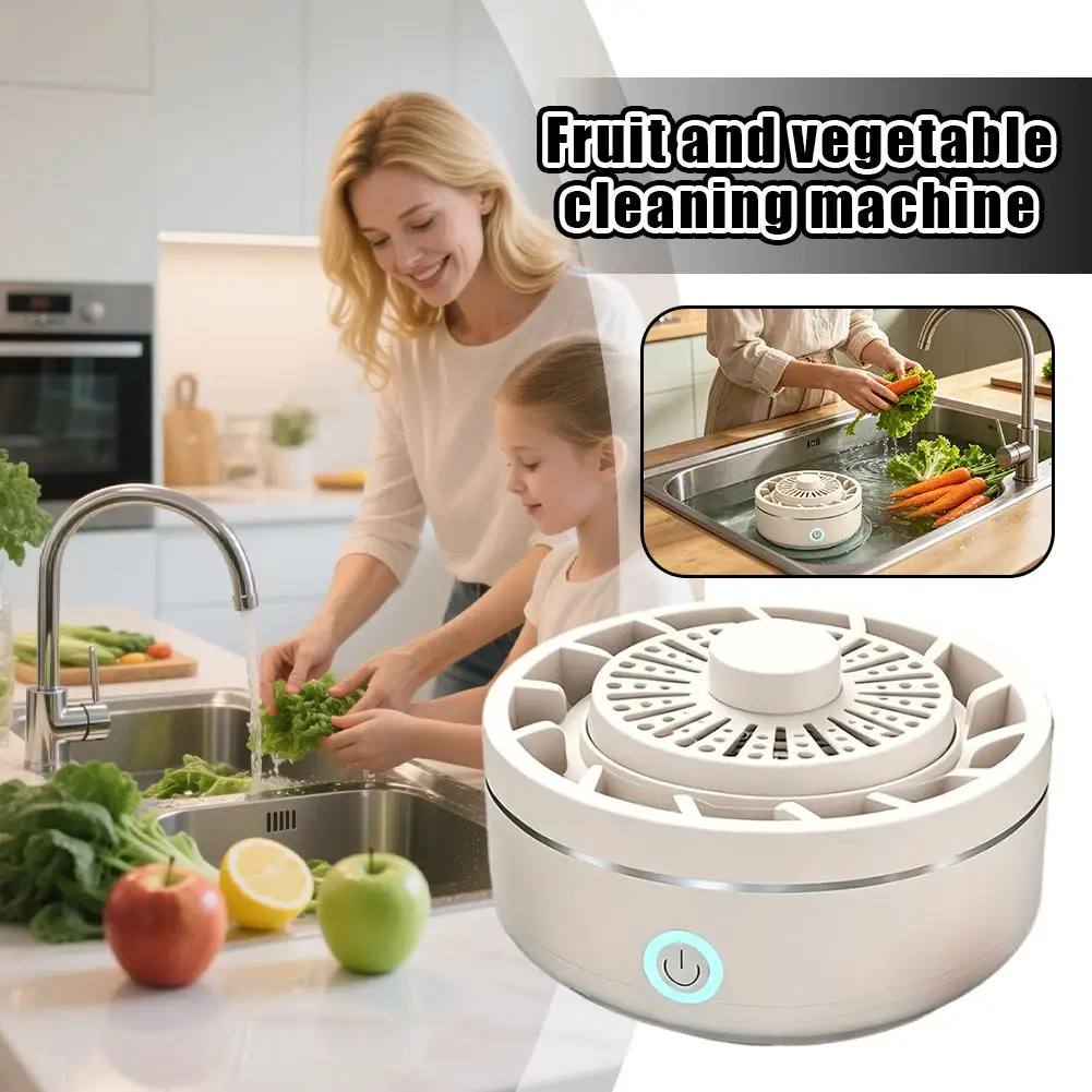 

Fruit And Vegetable Cleaning Machine Automatic Washing Sterilization Seafood Pesticide Meat Purification Residue Remova Cleaner