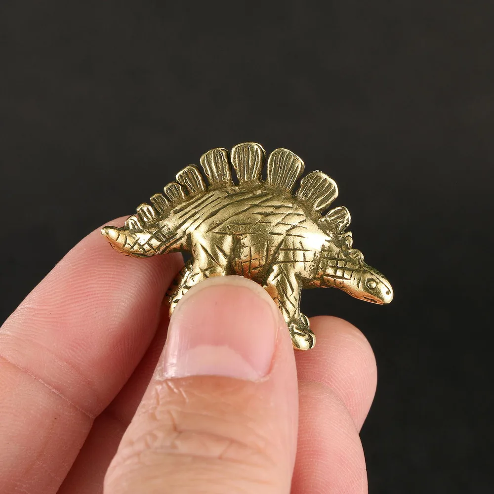 Jurassic Dinosaur Movie Surrounding Stegodon Brass Decoration Toy Small Dinosaur Art Collection