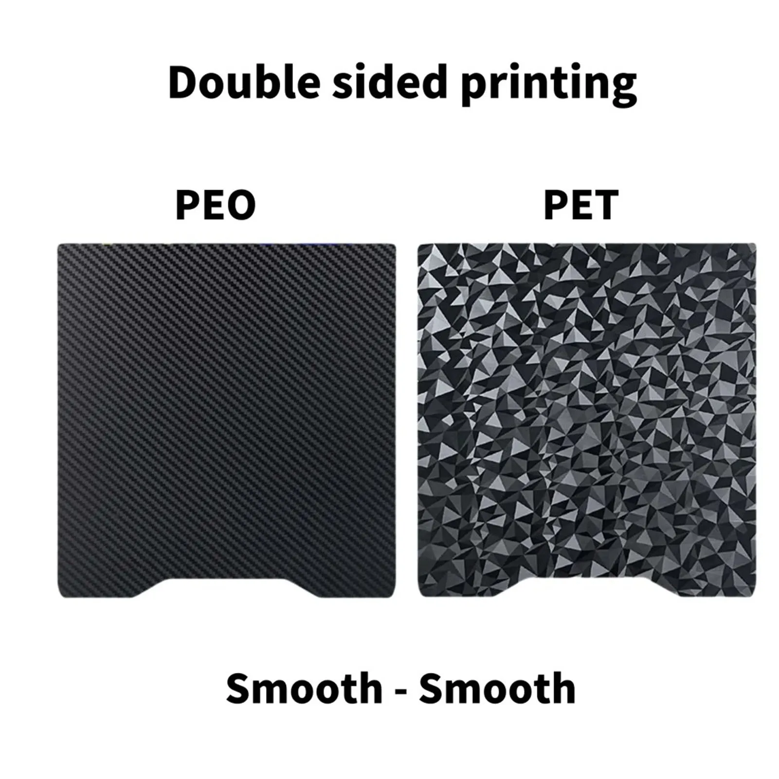 

Замена рабочей пластины 3D-принтера для Hi Combo Slick PEO Rhinestone PET, узор из углеродного волокна, двухсторонняя гибкая печать