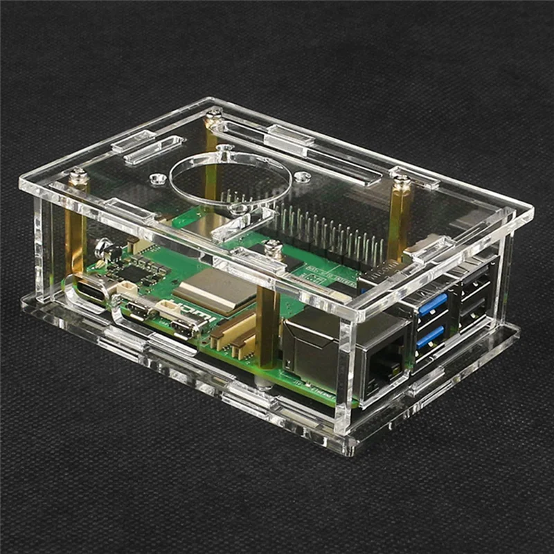 

Новый! !Акриловый чехол для Raspberry Pi 5, прозрачный защитный чехол для Pi 5, простая установка