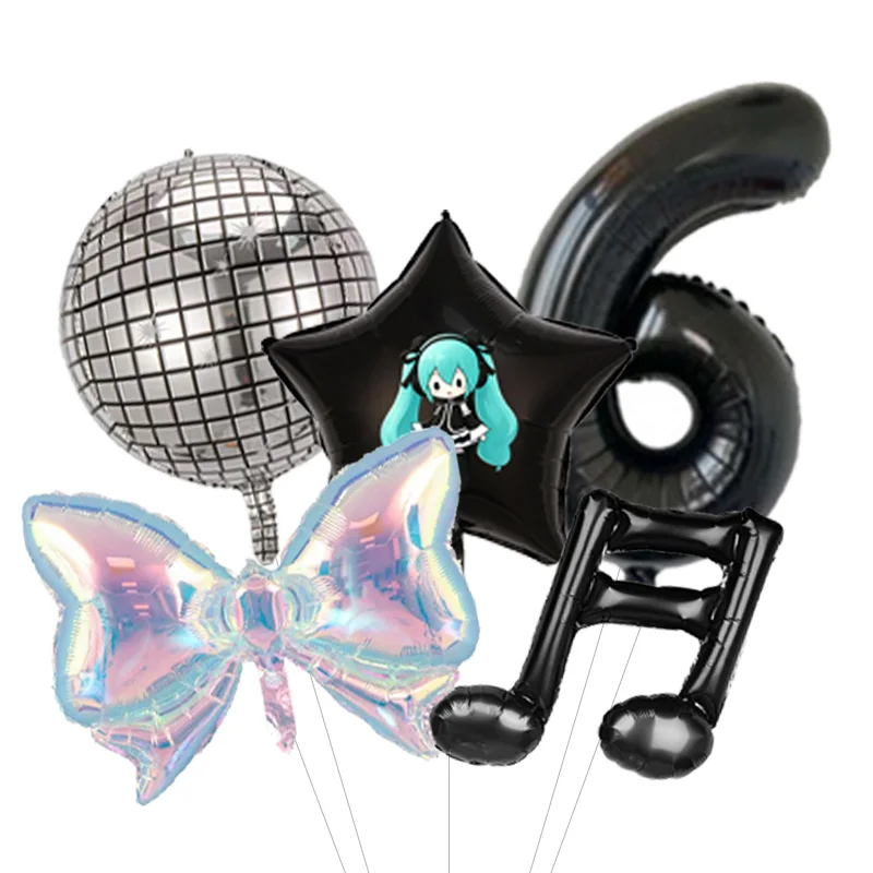 Hatsune Miku MEIKO KAITO Themed Balloon Bouquet Foil Mylar for Vocaloid Family Birthday Party Cake Table Decor - view 6
