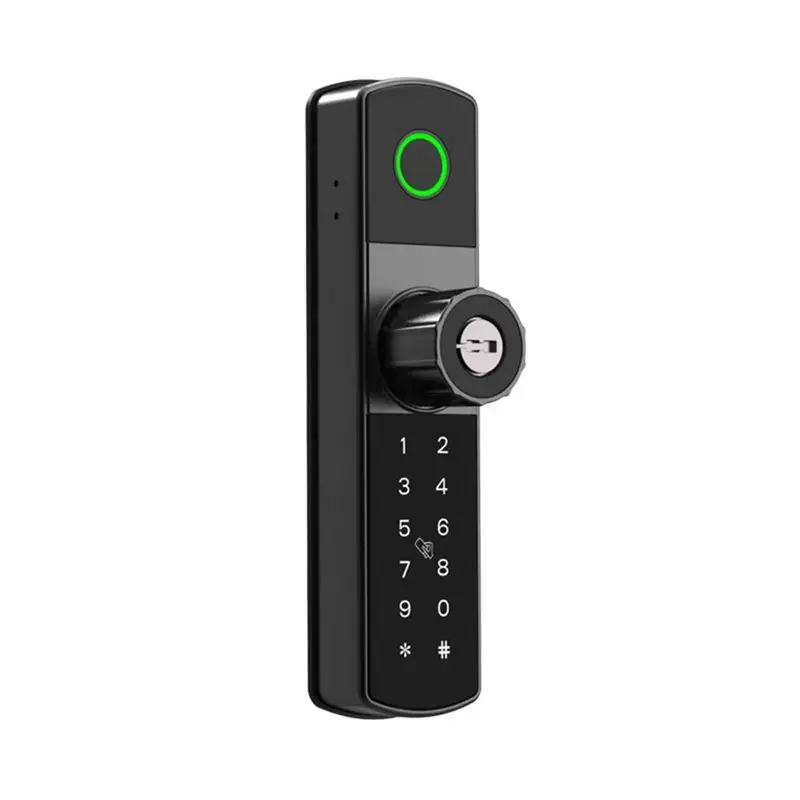 

A69esmart Door Lock TT-Lock APP Enabled Biometric Fingerprint Card Password Key No Drilling Required Unlocks