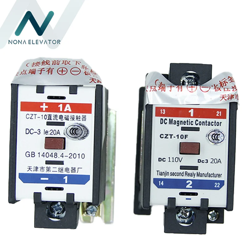 Contator magnético dc do elevador CZT-10 CZT-10F contator eletromagnético dc110v para peças comerciais do elevador