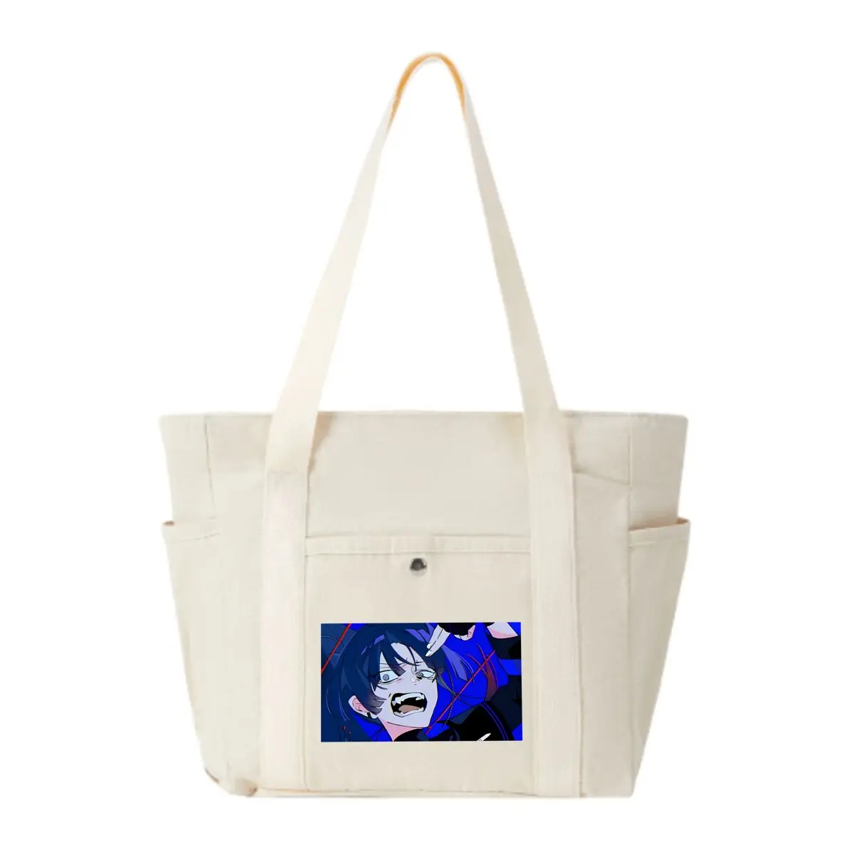 Anime Angst Trendy Multi-Pocket Bag – Perfect for Coffee Shop Visits