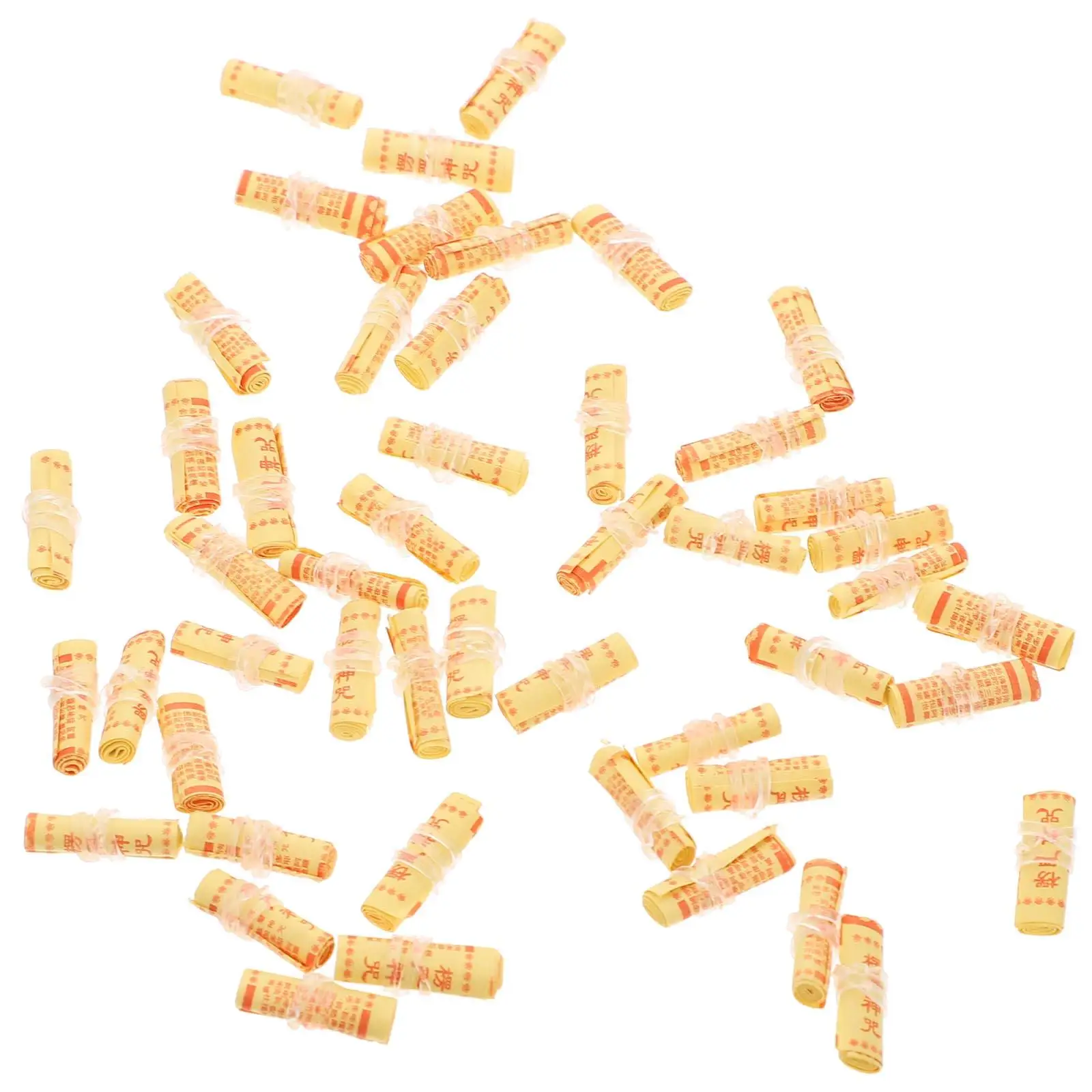 50 rolos de escrituras em miniatura, pequenas escrituras de papel para crentes religiosos, leves, portáteis, fáceis de usar