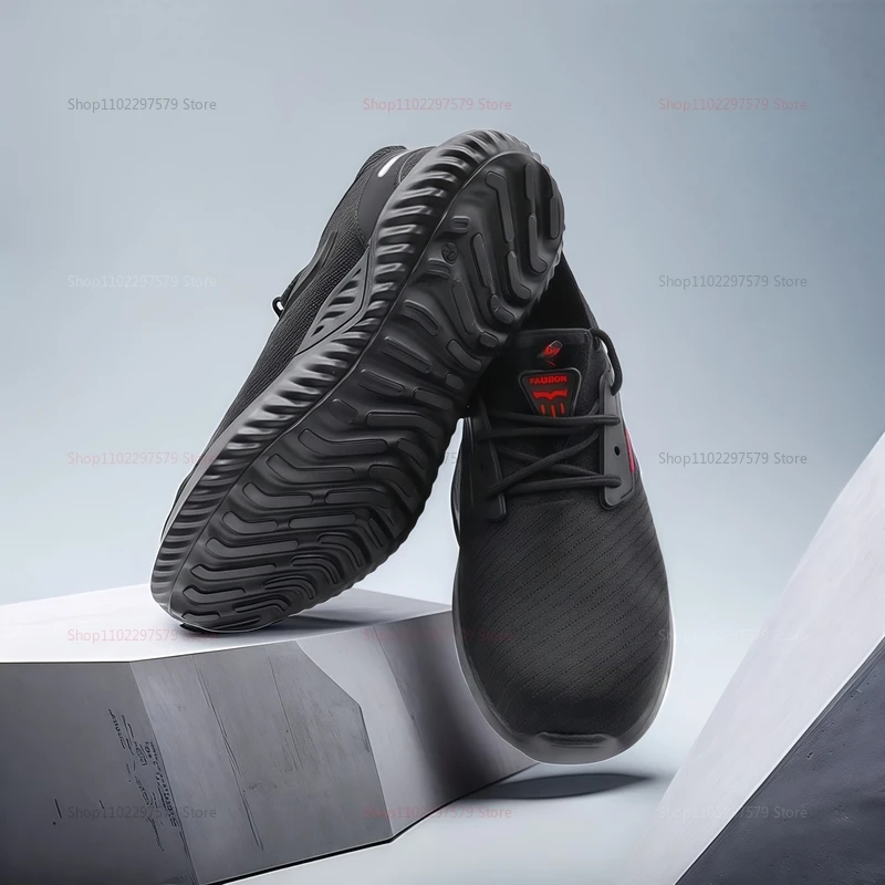 أحذية عمل آمنة للرجال غطاء صلب لأصبع القدم مضاد للسحق ومقاوم للثقب أحذية تكتيكية قابلة للتنفس أحذية صناعية خفيفة الوزن