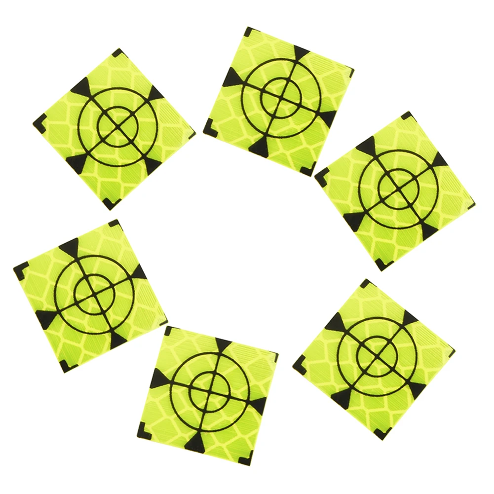 Brand New Measurement Station Reflector Sticker Total Station Reflector 100pcs/set 20-60mm Acrylic Measuring Phosphor