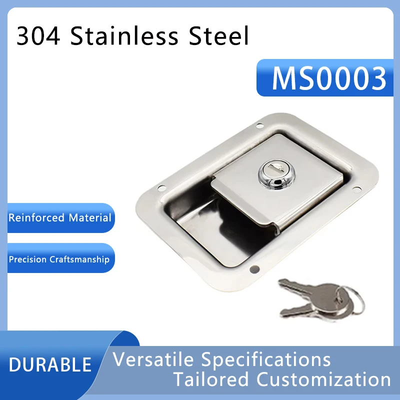 

304 Stainless Steel Panel Lock Tool Box Van Industrial Distribution Box Cabinet Door Box Lock