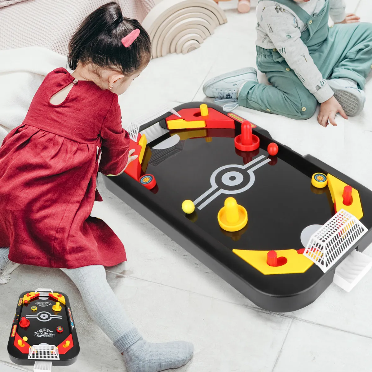 

Набор из 1 предмета: развивающий мини-спортивный игровой набор для детей, тренировка мелкой моторики, настольный хоккей, улучшение зрительного восприятия