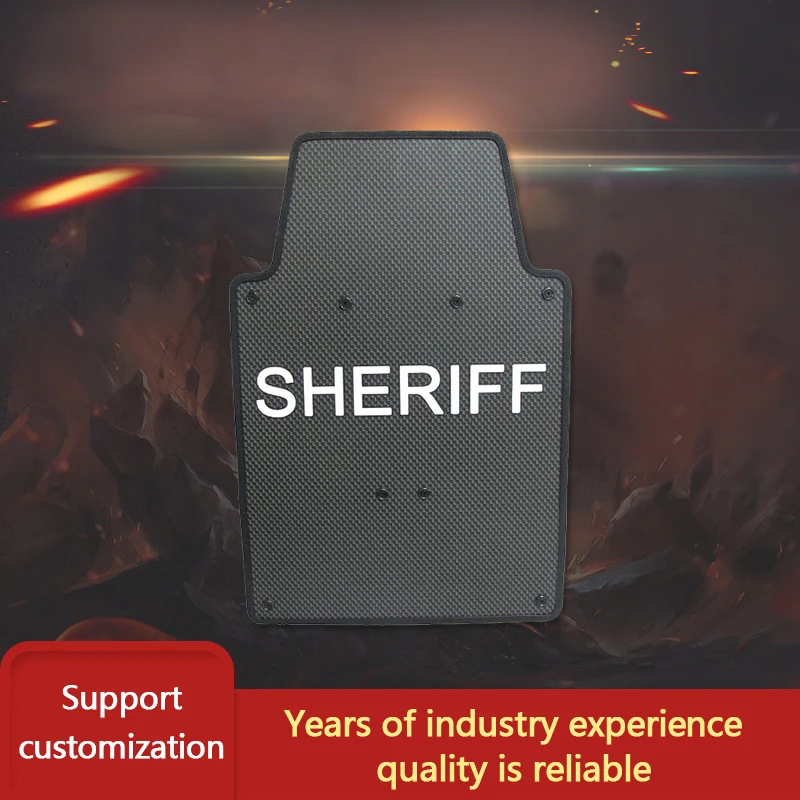 PE level 3 handheld protective shield, anti-riot tactical shield, security equipment