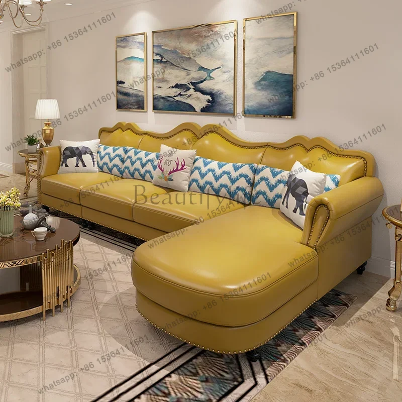 LJY Orange European Living Room Sofas High Back Dark Green Lazy Living Room Sofas Lounges Japanese Divano Soggiorno Sofa Furnitu