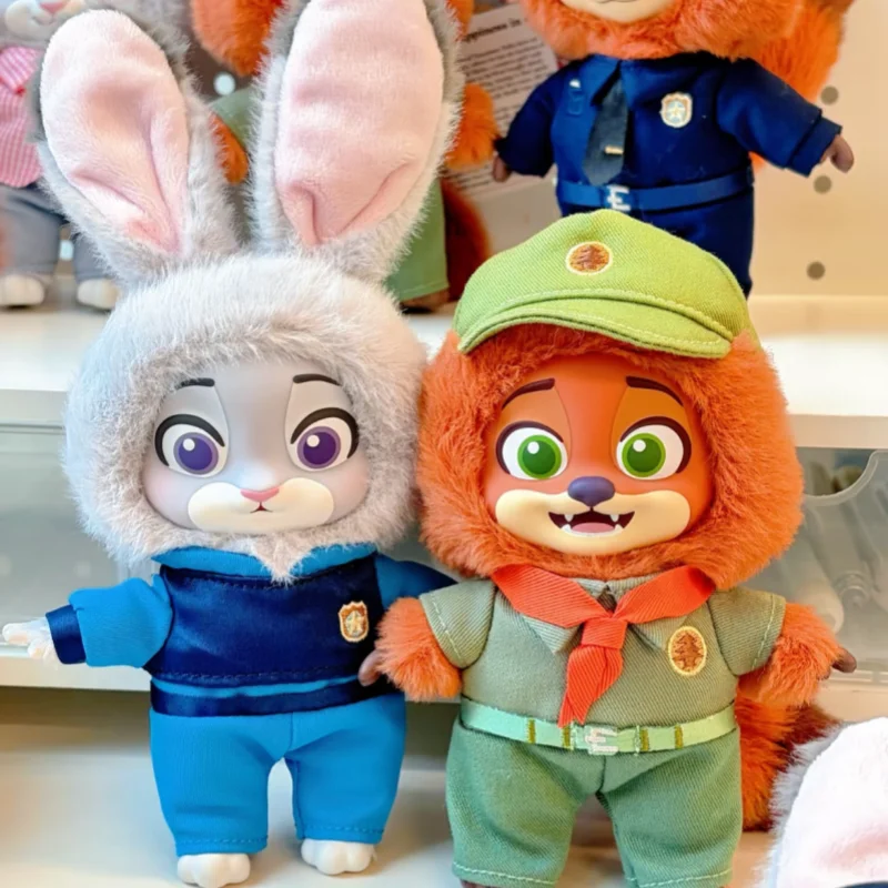 

Kawaii Disney Zootopia Nick And Judy's Growth Journey Series, плюшевая слепая коробка, подарок, аниме-фигурка, подарок на день рождения, игрушки, милая кукла