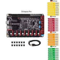 BIGTREETECH 옥토퍼스 프로 V1.0 BTT 마더보드 클리퍼 3D 프린터 액세서리 TMC2209 TMC5160 프로 엔더 3 업그레이드 보론 2.4 보드