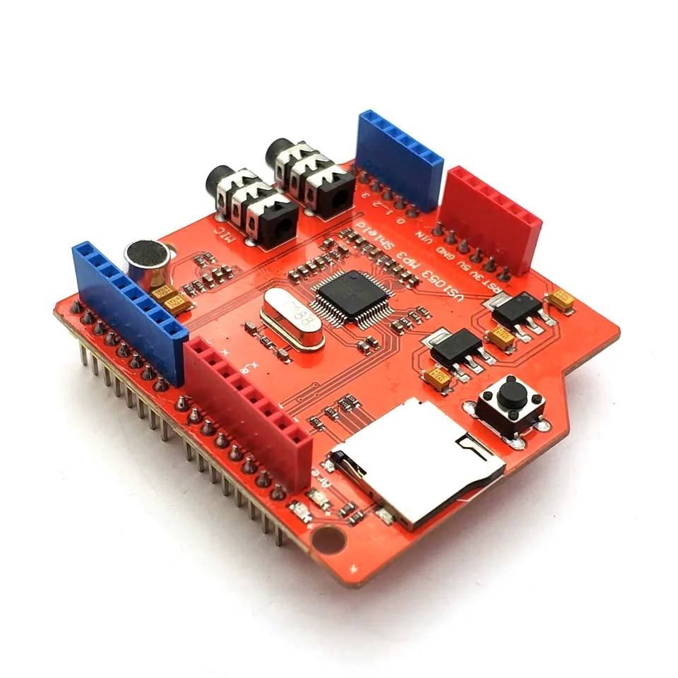 VS1053 VS1053B reproductor MP3 de Audio estéreo, módulo de placa de desarrollo con ranura para tarjeta TF para Arduino