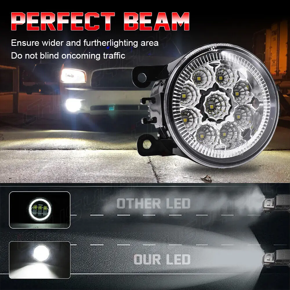 PAIR LED Bumper Fog Light Lamps For Nissan NV200 2005-2020 Clear Lens Factory CHUSYYRAY LED Fog Light Car Lights Led Headlight