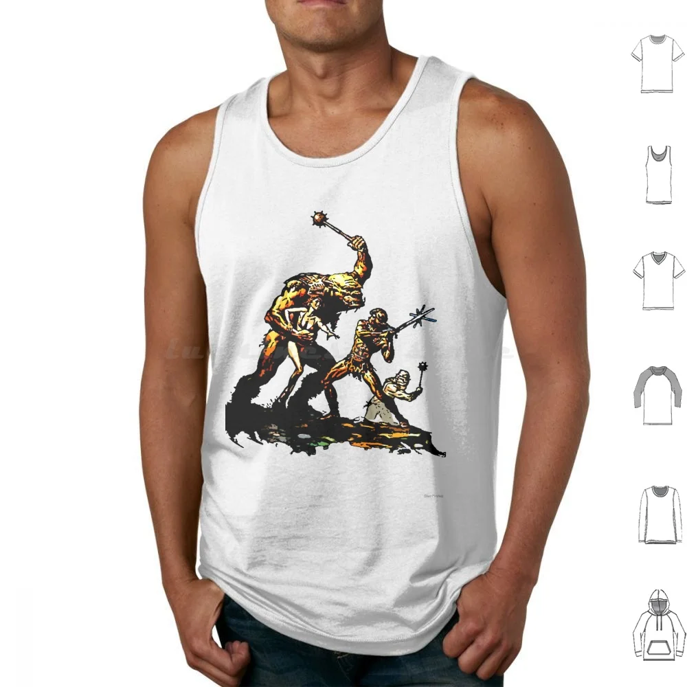 Deathstalker Tank Tops Print Cotton Science Fiction Sci Fi Scifi Sf Movie Film Video Dvd Tv Cult Retro Vintage B
