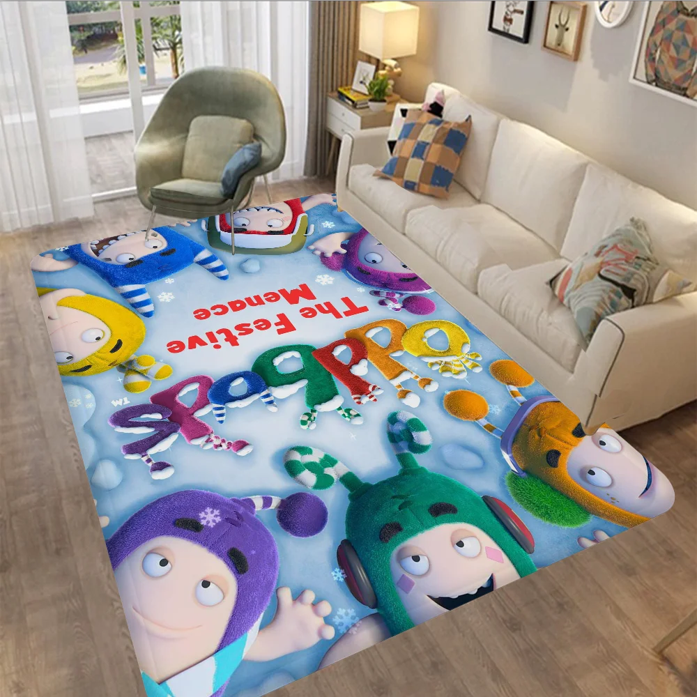 

Oddbods Bathroom Mat Non-Slip Laundry Room Mat Laundry Decor Balcony Child Living Room Toilet Rug