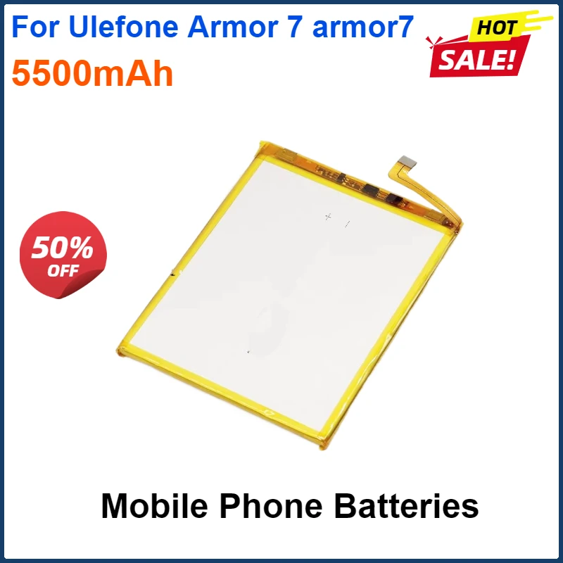 

5500mAh Mobile Phone Batteries For Ulefone Armor 7 armor7