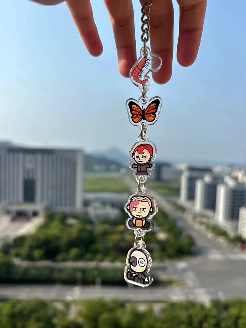 in Stock 10th Anniversary Rusty Lake Rose Albert Harvey Acrylic mini  Keychain Pendant Decoration birthday Gifts