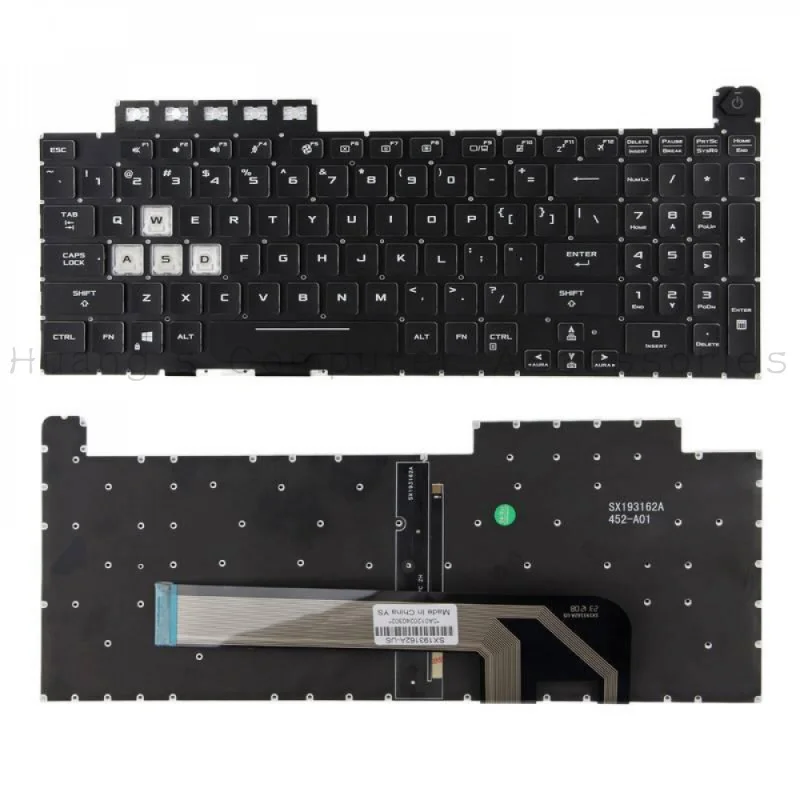 SS+New US Layout Keyboard With RGB Backlight for ASUS TUF Gaming FA506 FA706 FX506 FX706 Laptop, Strictly Tested