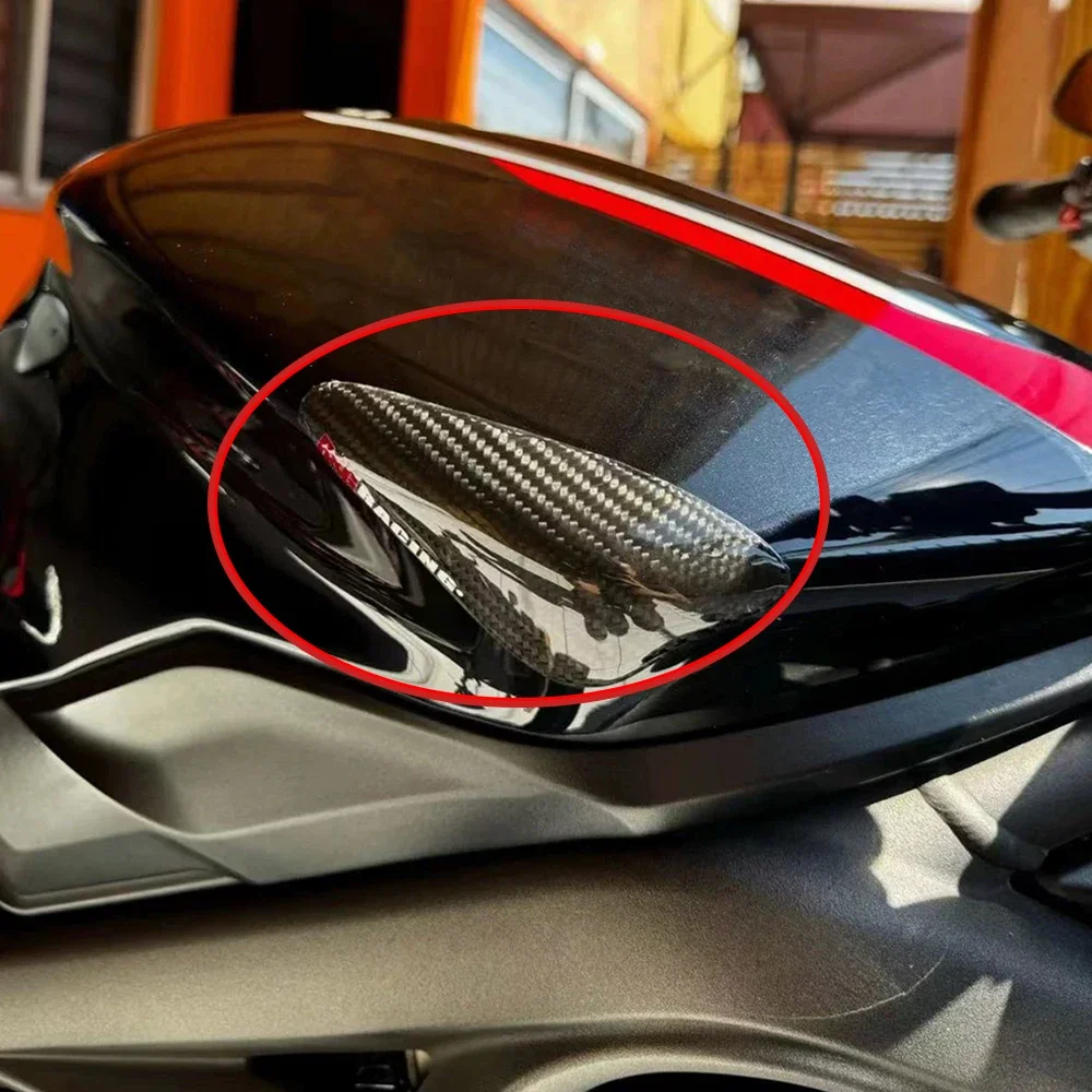 ل انتصار دايتونا Moto2 765 2019-2020 شارع الثلاثي 765 S / R / RS 17-22 خزان الوقود الذيل 100% 3k كتلة حماية من ألياف الكربون