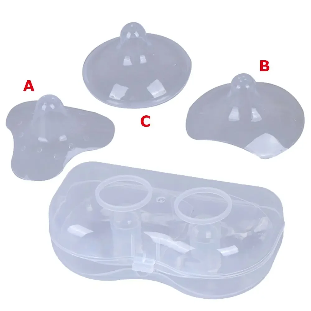 Safe Silicone Triangle Silicone Nipple Protectors Breastfeeding Silicone Nipple Nipple Shields Protection Cover Mother Milk