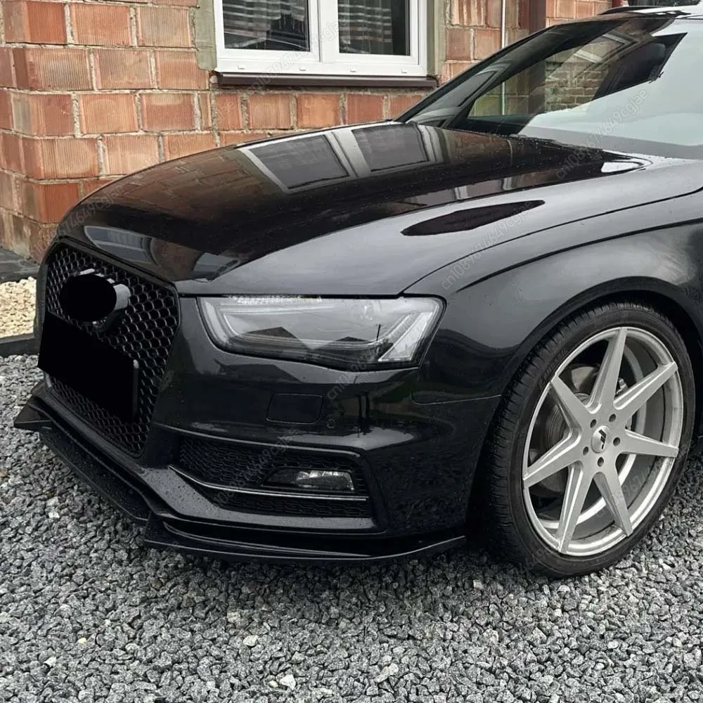 

Автомобильный передний бампер, спойлер, диффузор для губ, сплиттер, комплекты кузова, глянцевый черный для Audi A4 S4 B8 B8.5 S-line 2012-2016, автозапчасти, тюнинг