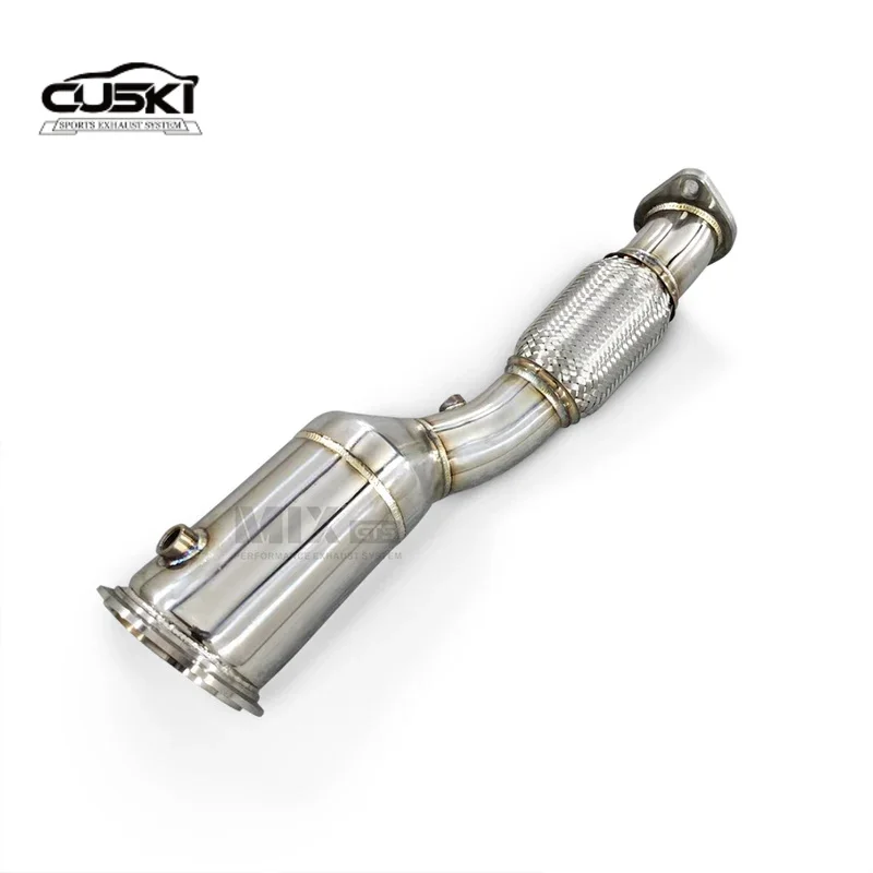 High quality Stainless Steel Automotive Exhaust downpipe with catalytic converter for Lexus IS200T IS250 IS300 2016-2019 2.0T