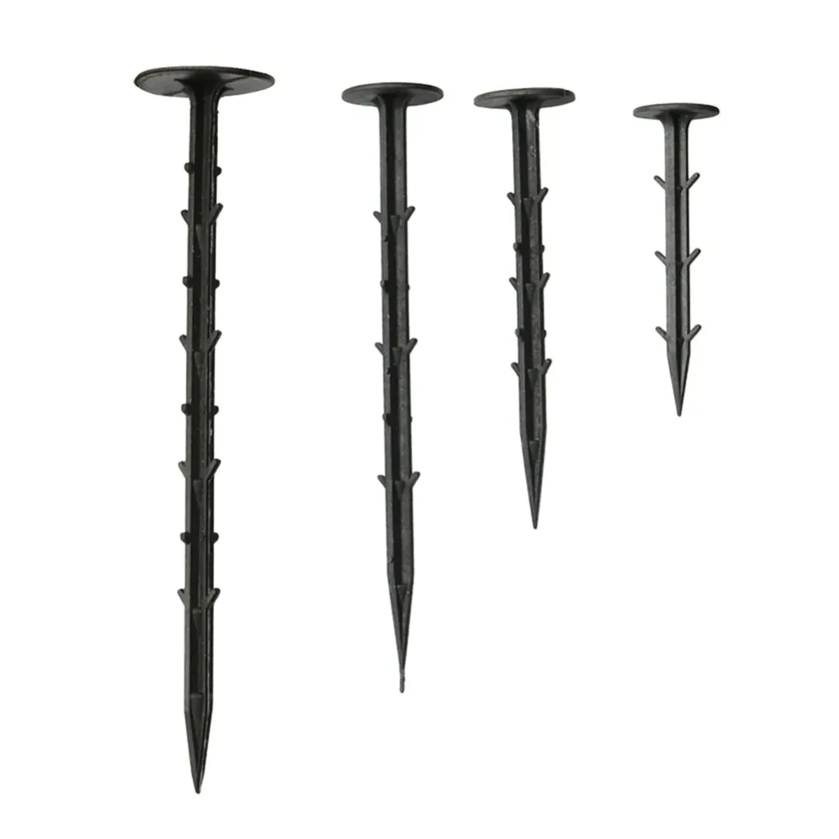 Plastic Black Ground Nail Pest Control Film Fixed Stake Sunshade Soil Insect Net Supporter Garden Yard Plant Support Fixing Tool