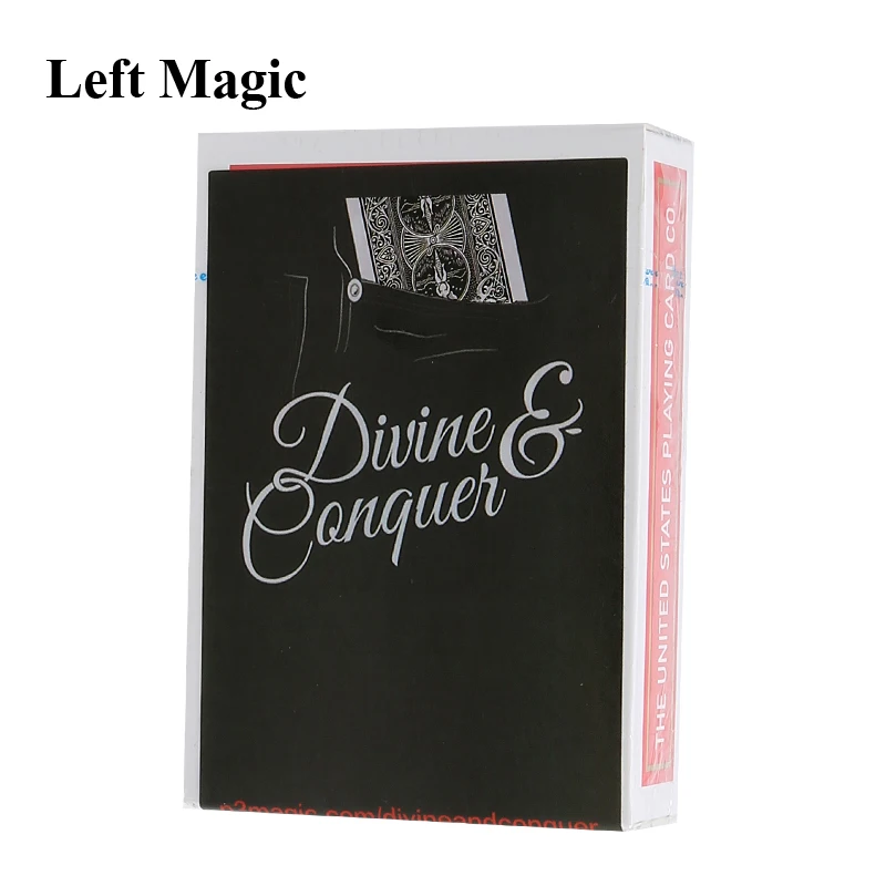 Divine and Conquer Magic Tricks Card Prediction Magia Magician Read Mind Close Up Street Illusions Gimmicks Mentalism Props