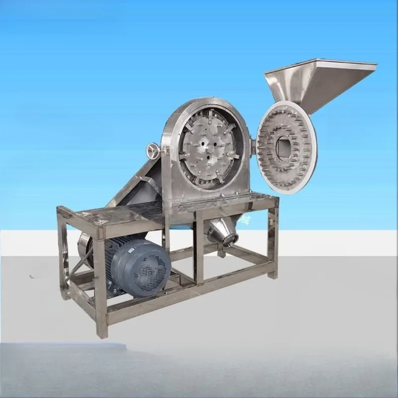 Rust steel tooth disc crusher, highland barley dry shiitake mushroom milling machin