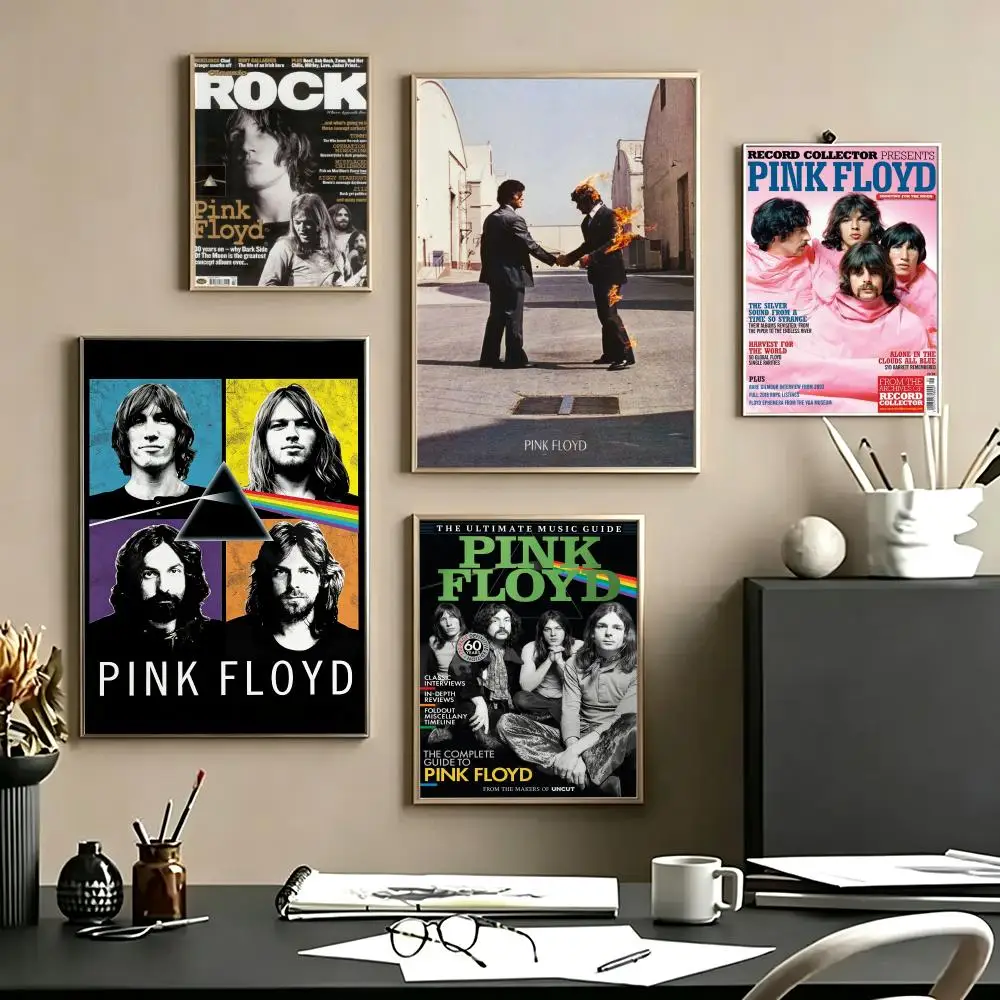 band Pink Floyd Poster Poster HD Self Adhesive Waterproof Art Print Wall Decor for Bedroom Living Room Home Gift