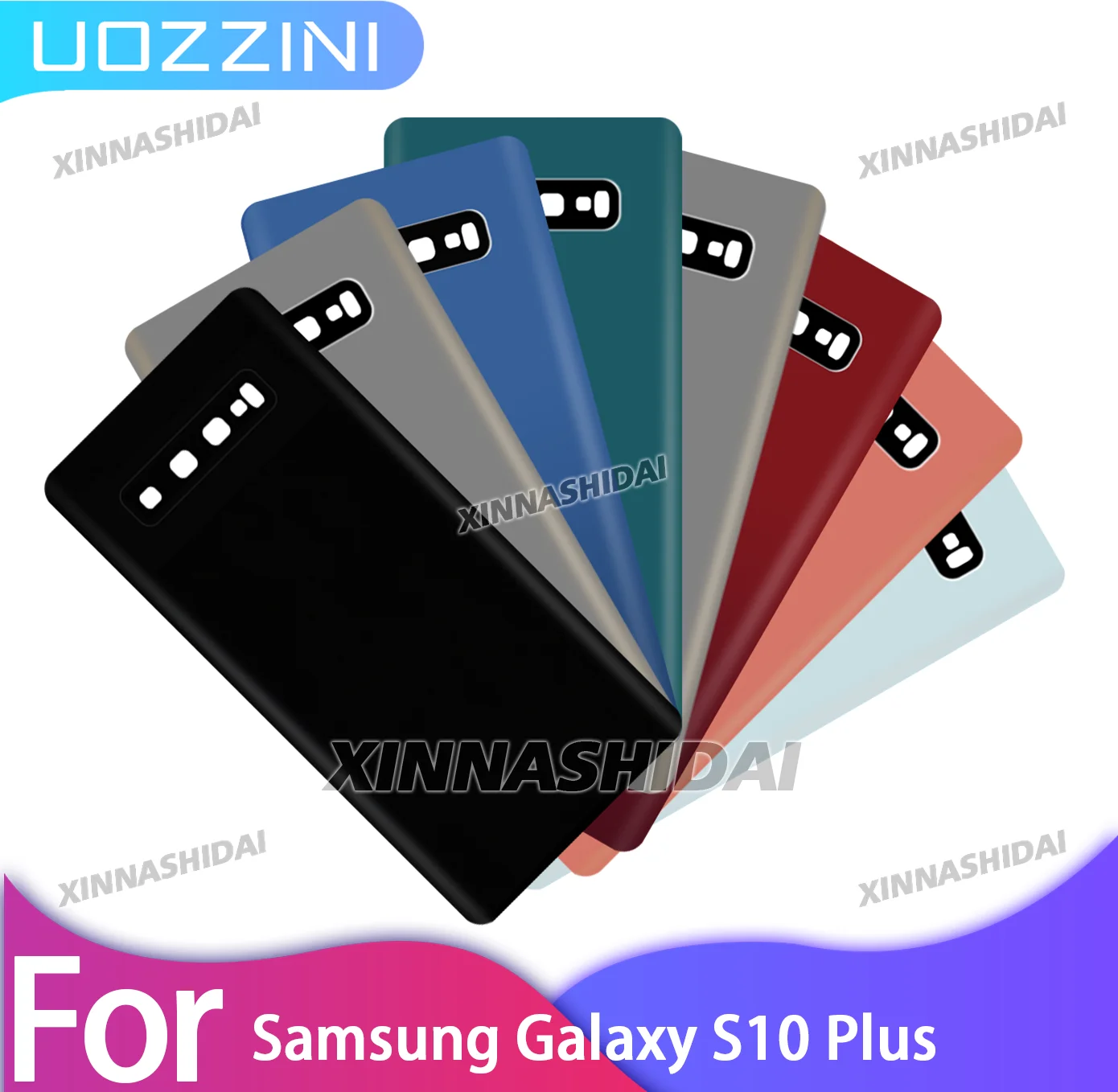 NEW S10+ Back Cover For Samsung Galaxy S10 Plus Battery Cover Rear Door Housing Case For Samsung S10+ Replacement Part