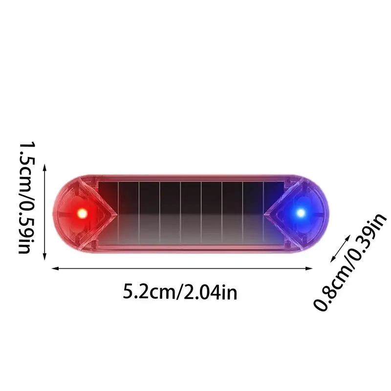 Solar Anti Theft Car Warning Light Simulation Warning Lights Flashing Security Light Car Security Anti Theft Device For Car