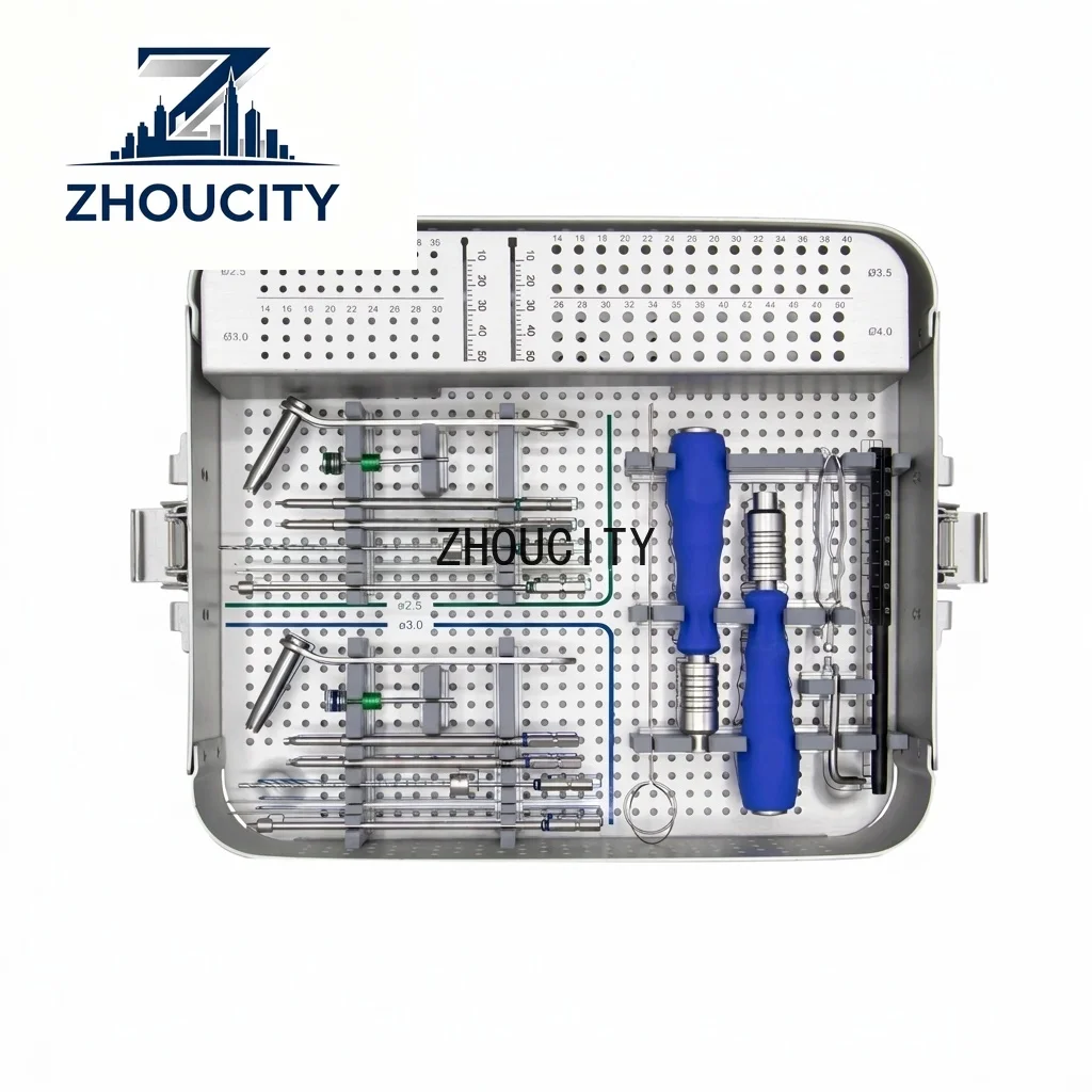 CE ISO Herbert Screw Instruments Set 3.0/3.5/4.0/5.0mm Headless Cannulated  Screws Ortho*pedic Surgical Kit for Fracture