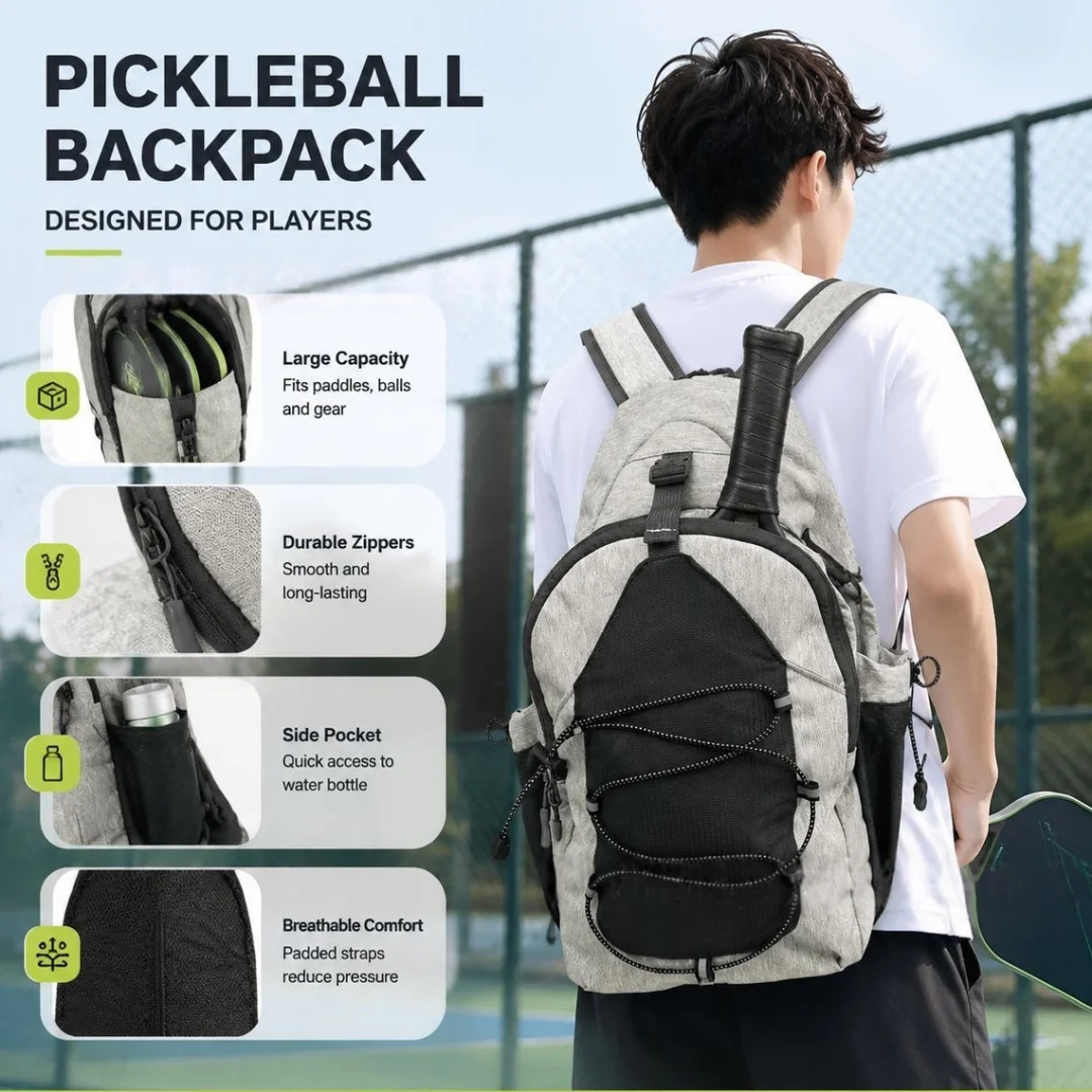 New Pickball Sports Backpack Multi purpose Cross Chest Bag Outdoor Sports Multi bag Comfortable Breathable Backpack
