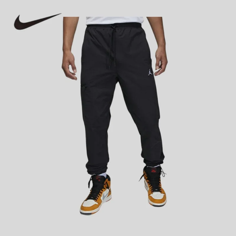 Nike Unisex Autumn Winter Loose Woven Jordan Leggings for Men Women, Basketball Leisure Trousers DQ7510-010