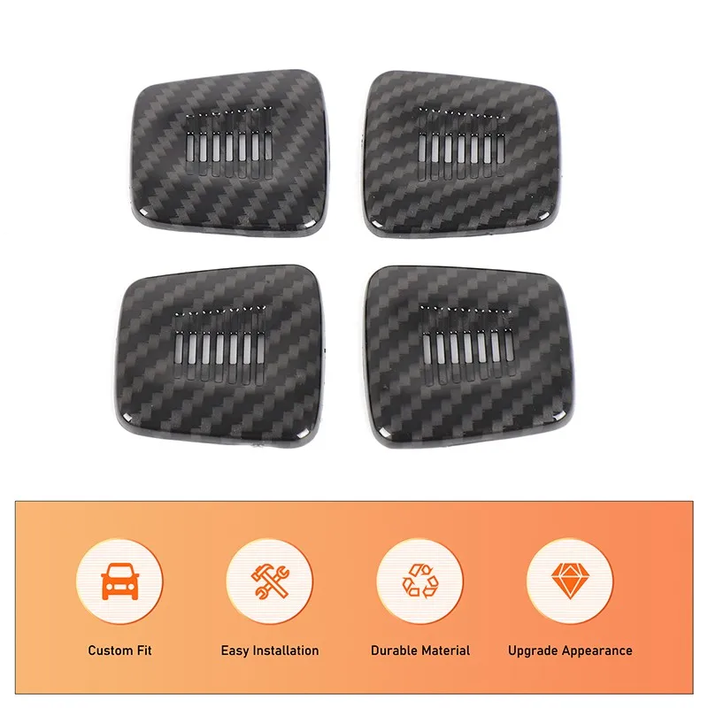 4 قطعة ABS الكربون نمط سقف السيارة ميكروفون يغطي الكسوة الزخرفية لسيارات BMW X3 G45 2025 + اكسسوارات التصميم الزخرفية #2