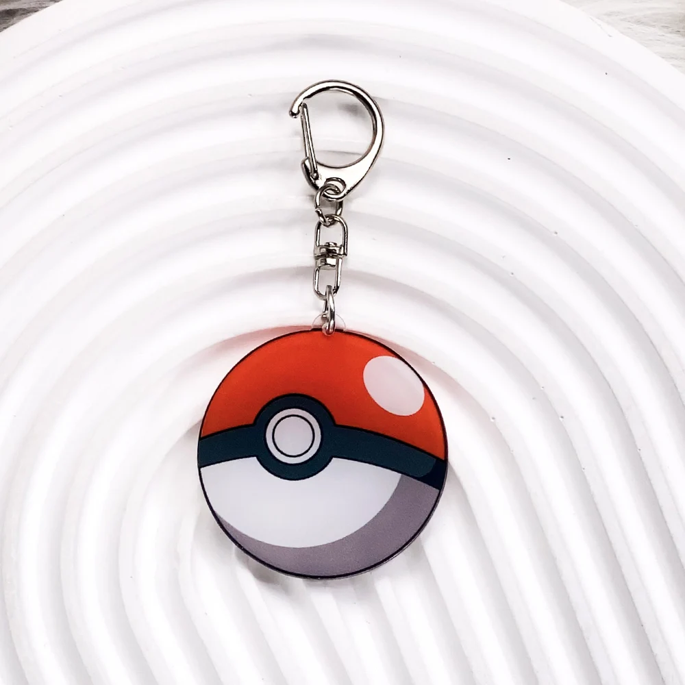 Pokémon Characters Pikachu Bulbasaur Jigglypuff Acrylic Keychain Bag Charms Accessories Backpack Pendant Key Holder Friend Gifts