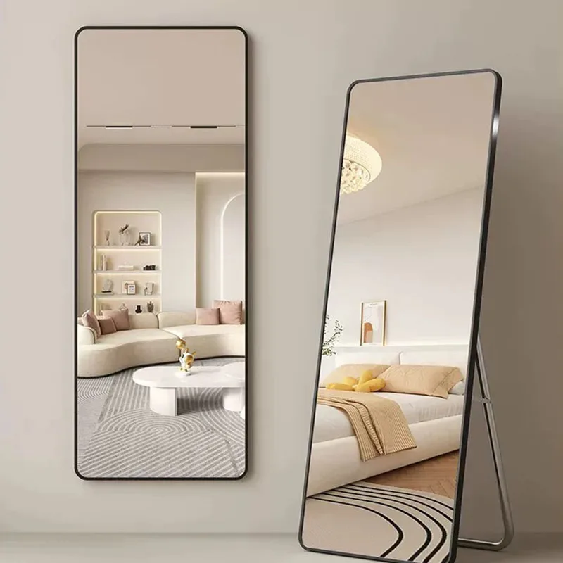 Standing Full Body Mirror Decoration Long Aesthetic Floor Nordic Makeup Mirror Funky Modern Spiegel Wand Living Room Decorations