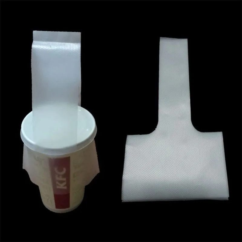 

100/200pcs T-Shaped Milk Tea Tote Bag Coffee Beverage Juice Portable Takeaway Packaging Bag Disposable Single Cup Packaging