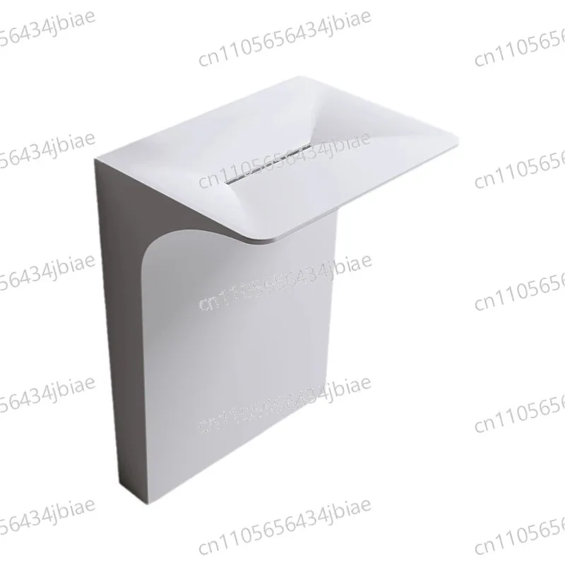 Creative column basin acrylic integrated molding 7-character special-shaped floor-to-ceiling household villa light luxury wa