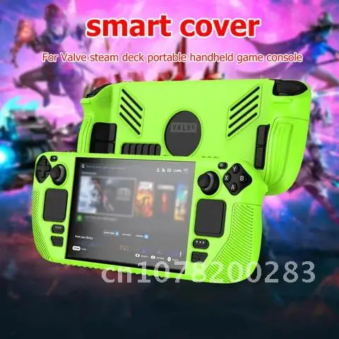 

Silicone Cover Game Host Protection Case Accessories for Steam Deck Host Full Housing Cover Anti-slip Controller Solid Color