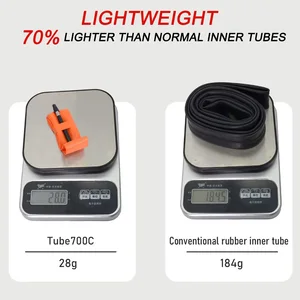 1/2 pièce de chambre à air TPU pour vélo Presta Valve 700x18/23/25/28/30/32c 45/65/85mm Vélo de montagne pour vélo de montagne 10 meilleures ventes du moteur 2845 - No 7