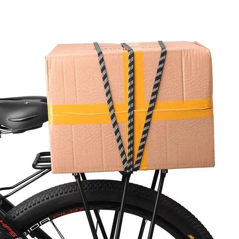 Bicycle luggage rack, elastic band, shelf, rubber belt buckle, hook and rope strap, bicycle accessories.