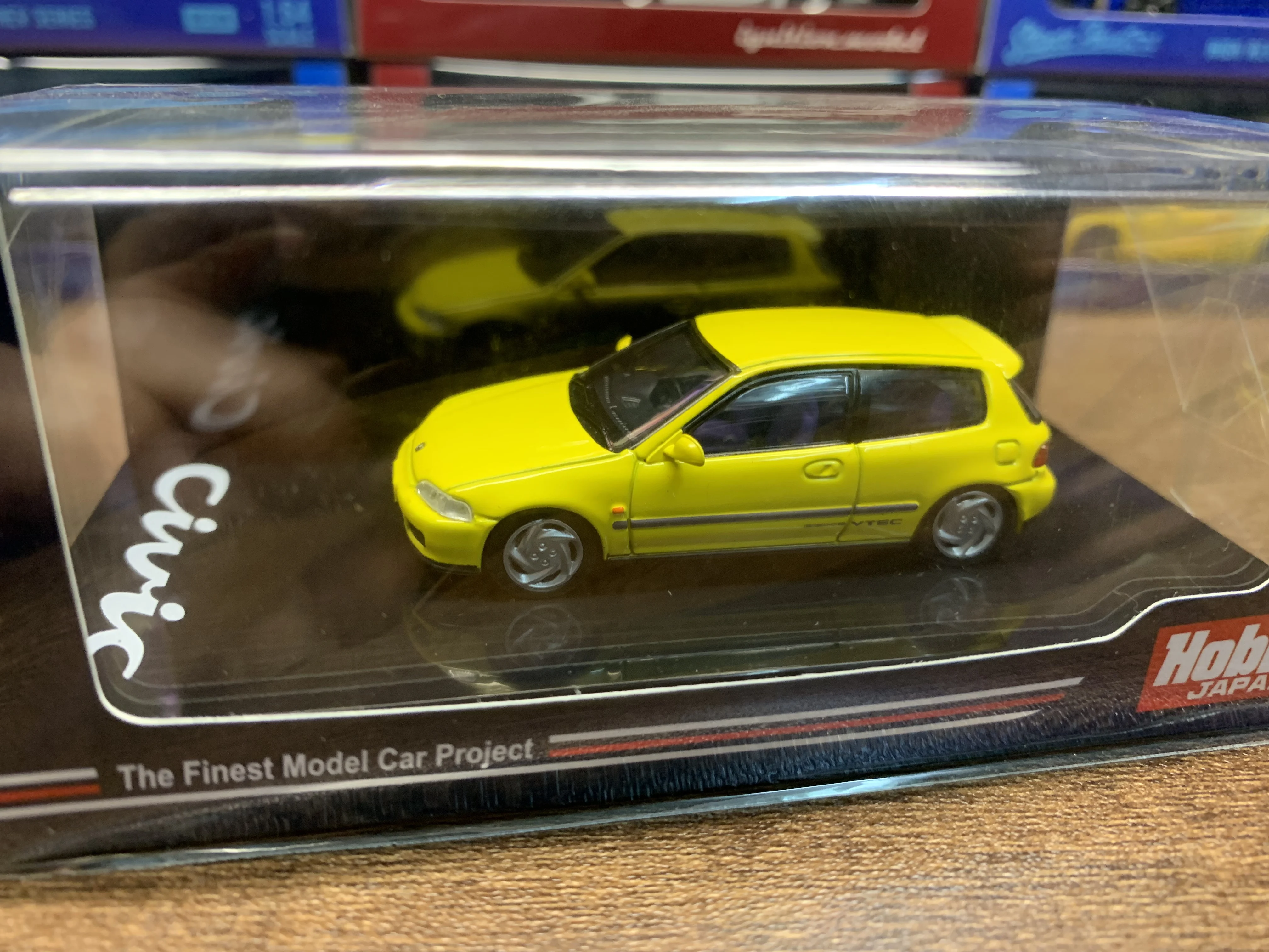 Hobby Japan 1/64 para Civic EG6, modelo de coche fundido a presión, juguetes para niños, regalo